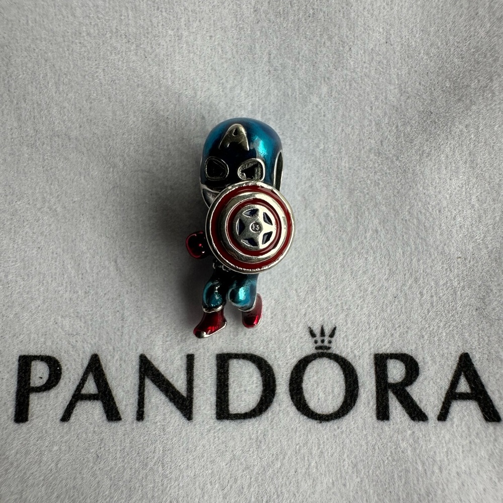 Pandora Captain America Charm